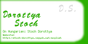dorottya stoch business card